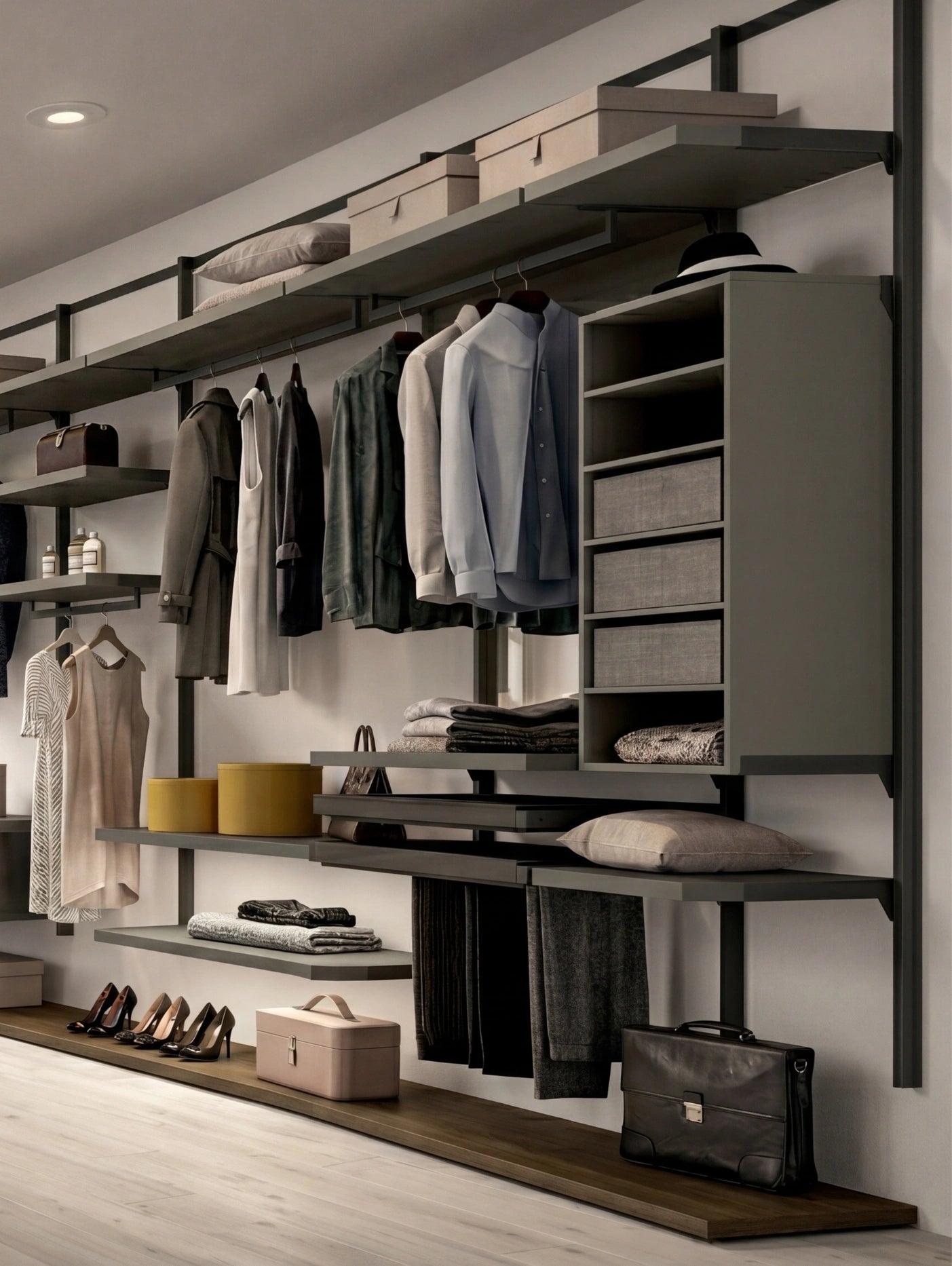 Wall Mounted Cabins Orion Corner Walk-In Closet O423