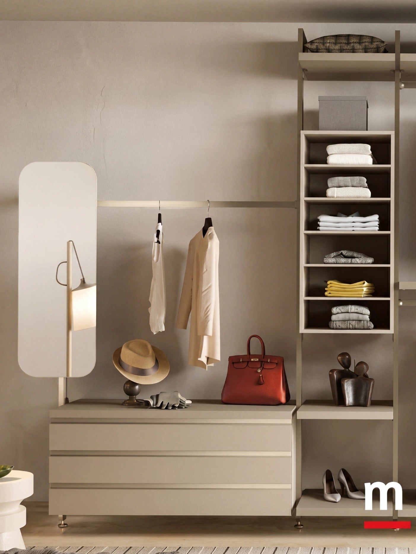 Cabin With Masts Virgo Linear Walk-In Closet V324