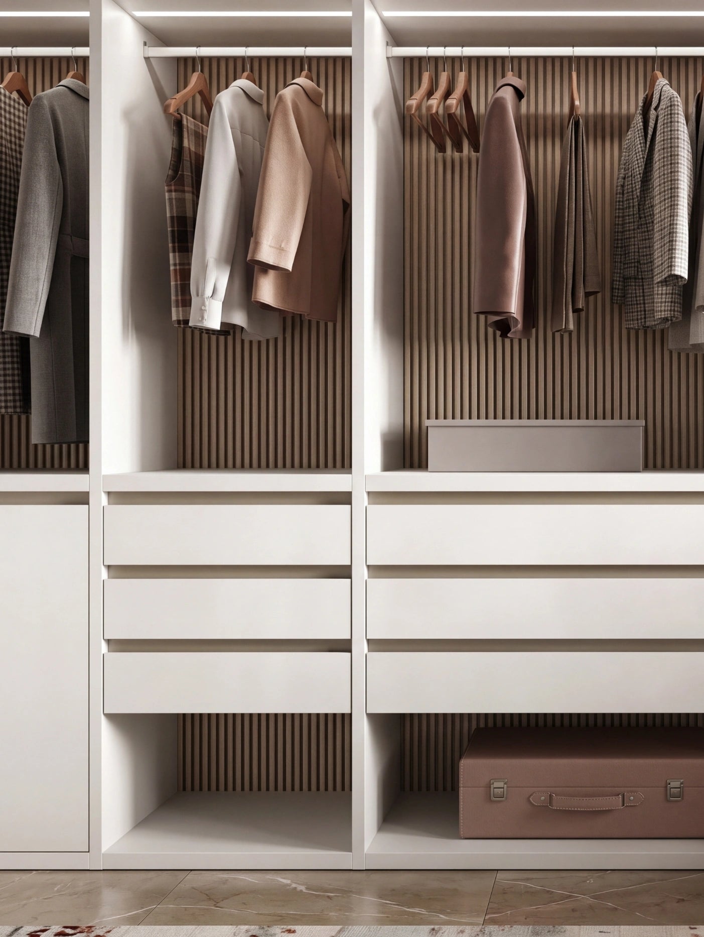 Modular Cabins Taurus Walk-In Wardrobe With Island T521