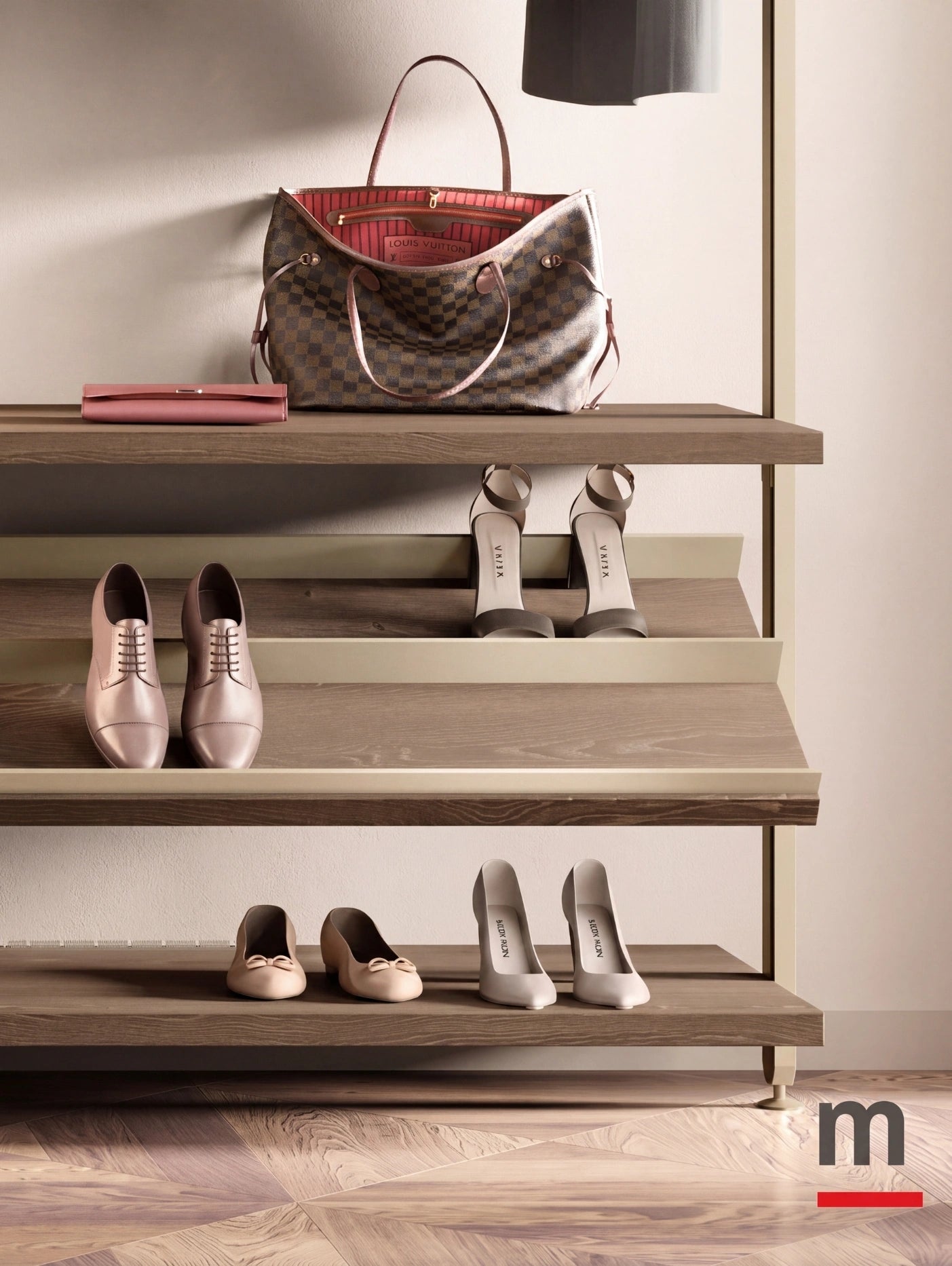 Cabin With Masts Virgo Linear Walk-In Closet V321