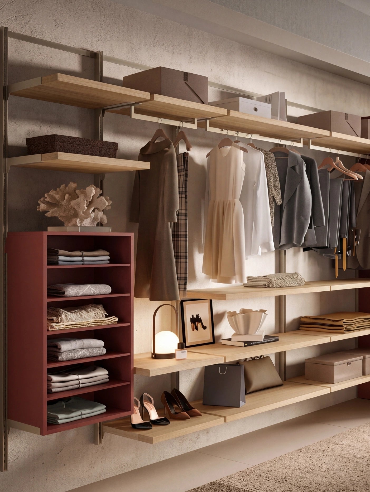 Wall Mounted Cabins Walk-In Wardrobe Orion Linear O424