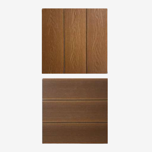 Marvel Hollow Composite Decking Board Dark Walnut Dual Finish 22x168x3000mm