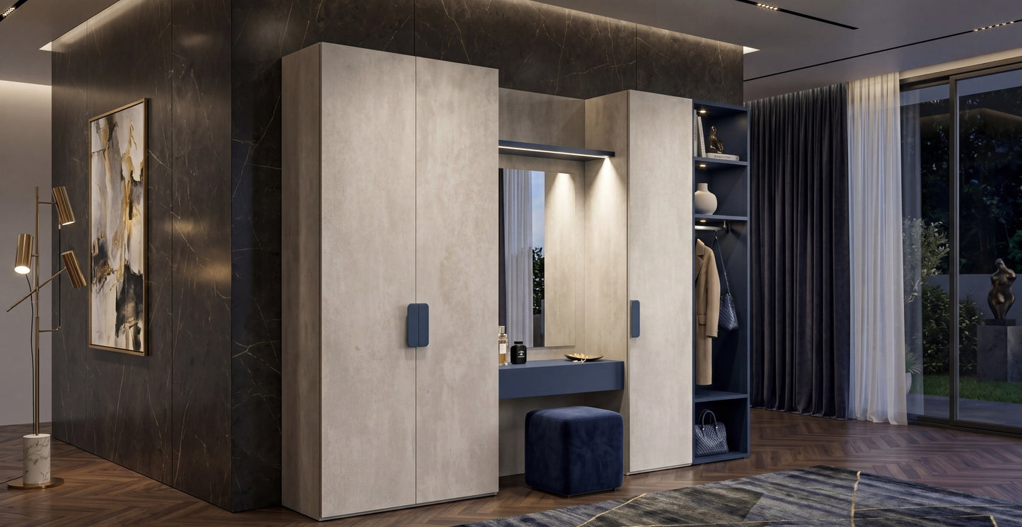 Utility Wardrobe with Hinged Doors Libeccio U453