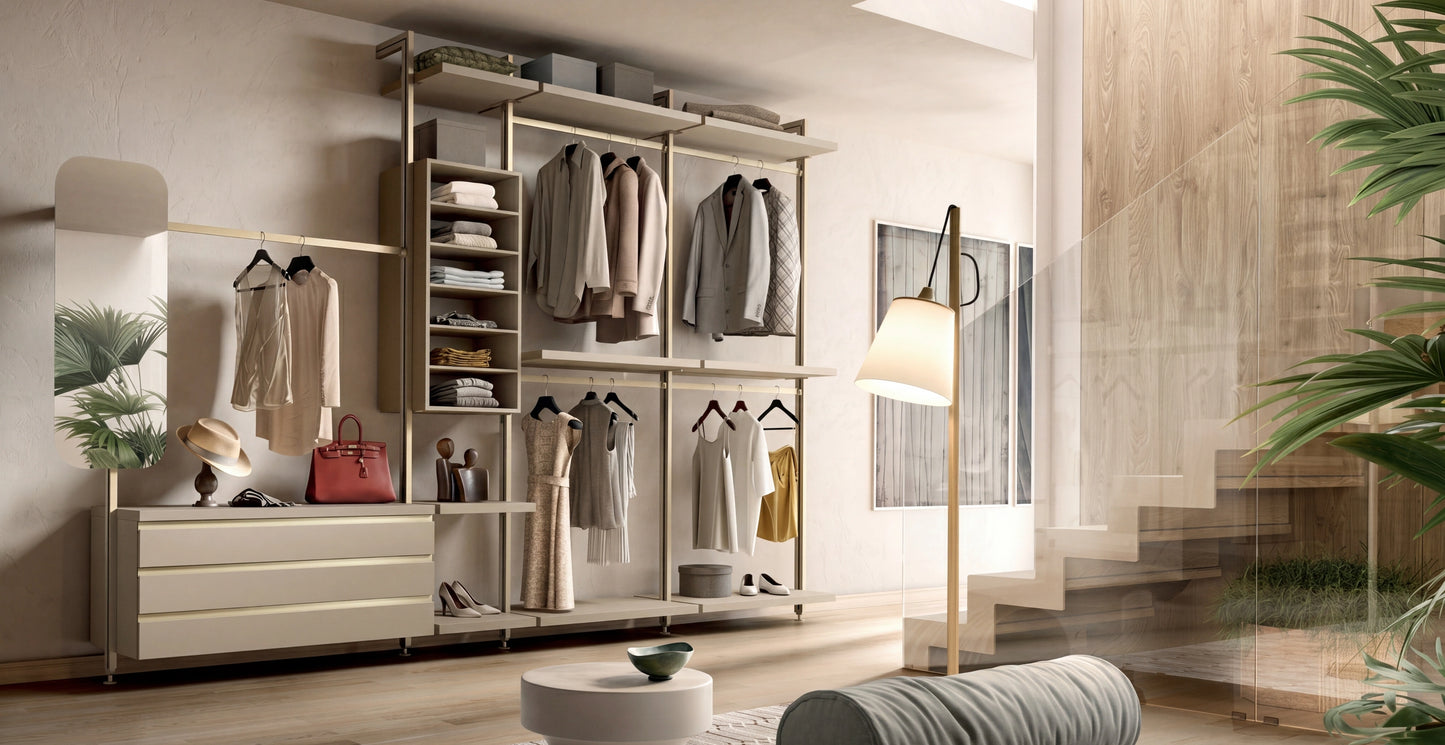 Cabin With Masts Virgo Linear Walk-In Closet V324