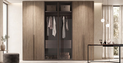 Libeccio and Foehn Wardrobe with Hinged Doors B371