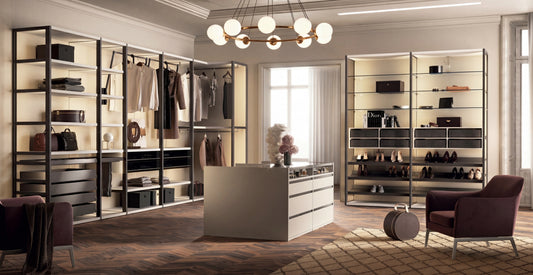Shoulder Cabins Antares Walk-in Closet with Central Island A124