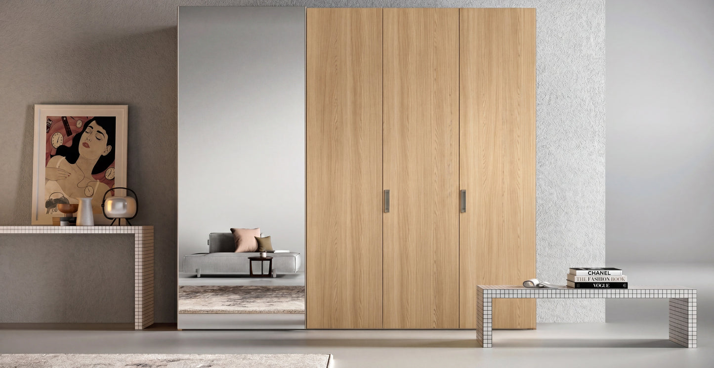Combi Wardrobe, Libeccio Hinged Doors and Levante Sliding Doors C257