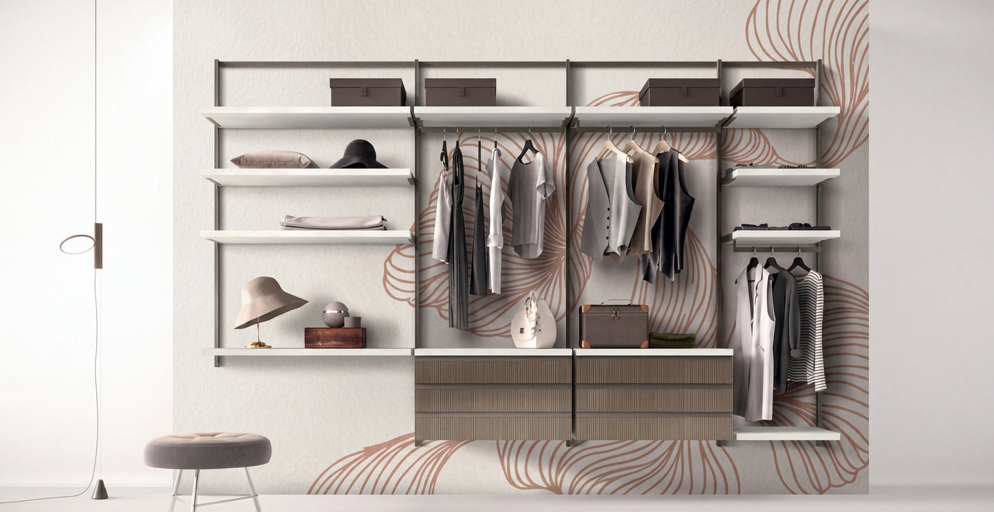 Wall Mounted Cabins Walk-In Wardrobe Orion Linear O422