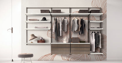 Wall Mounted Cabins Walk-In Wardrobe Orion Linear O422
