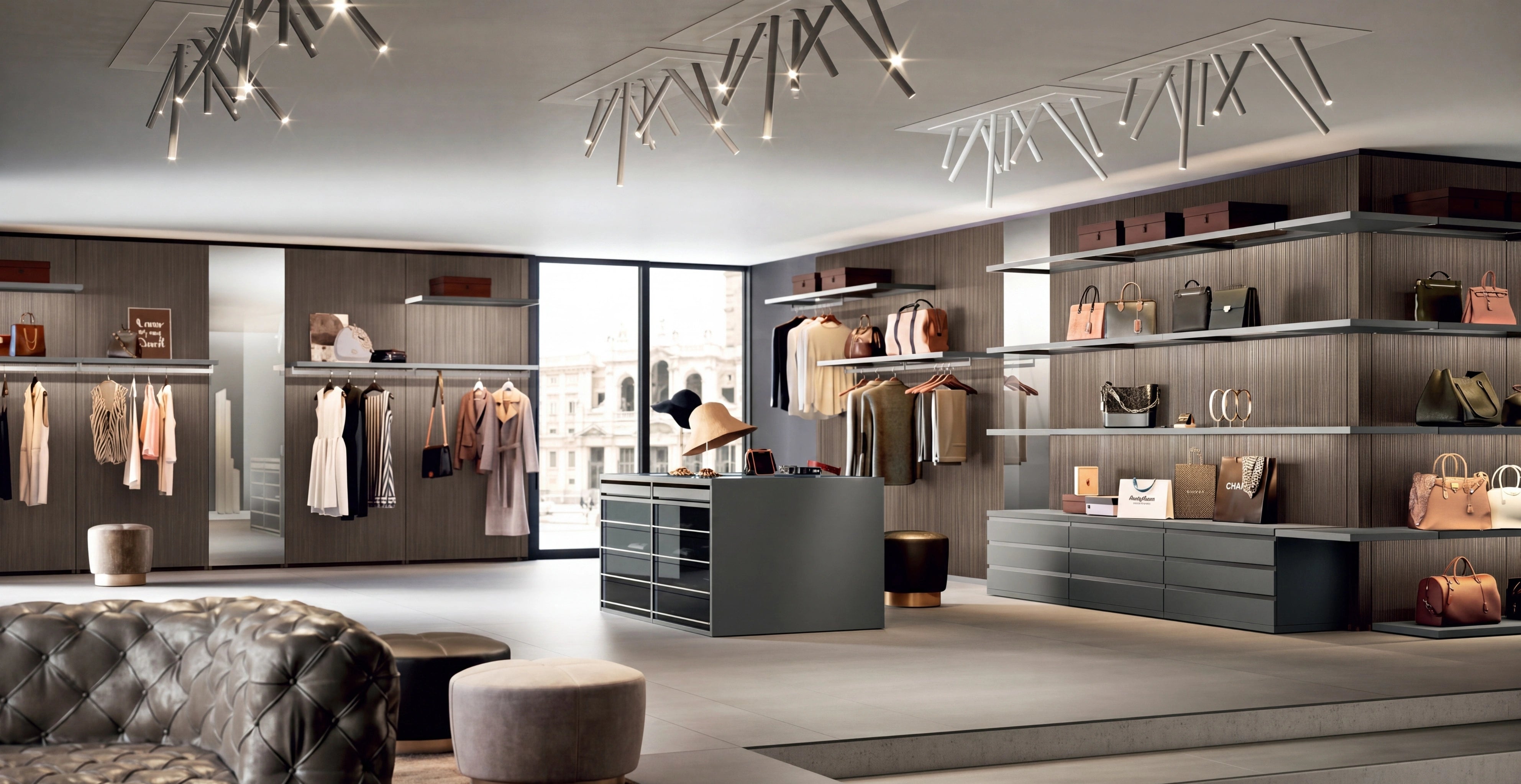 Rack Cabins Gemini Walk-In Closet in Boutique Version G227 – Casa Milano