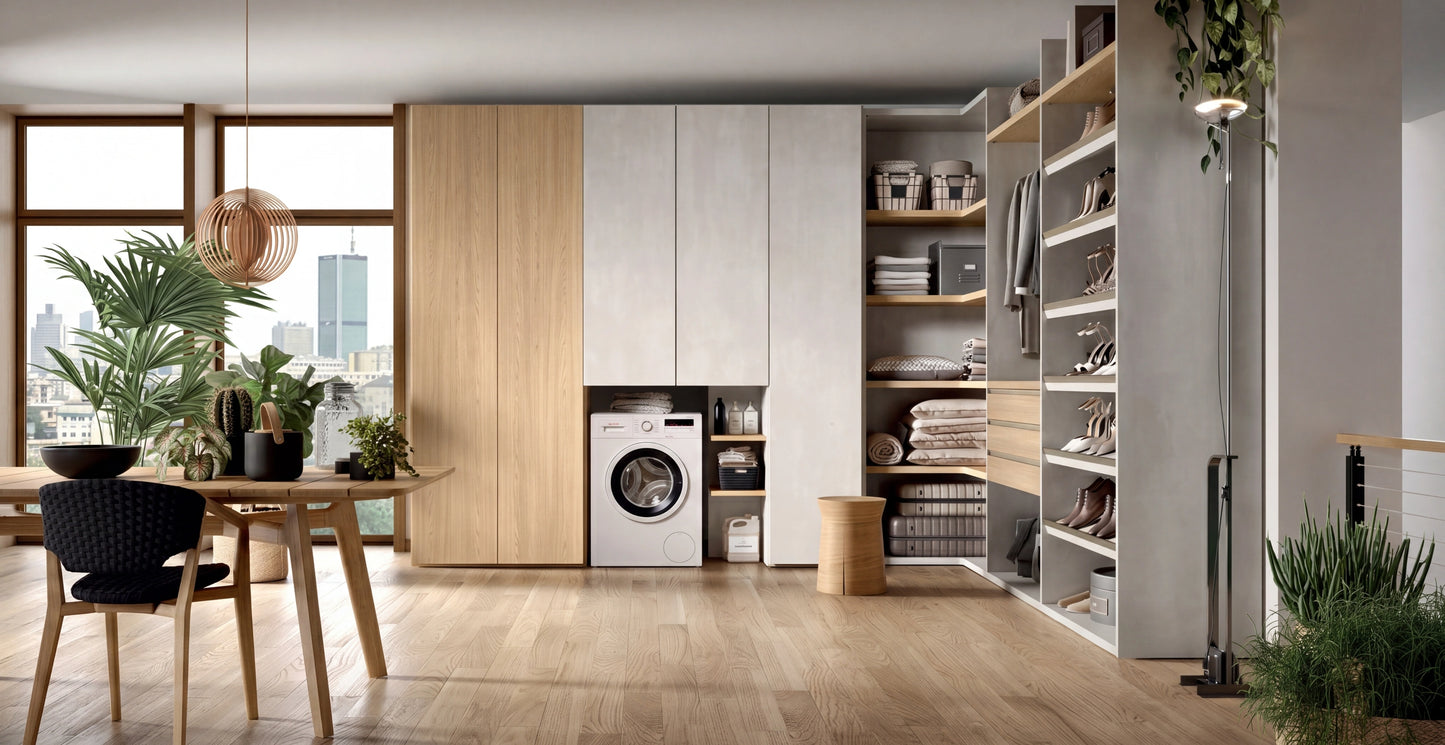 Modular Cabins Taurus Corner Walk-In Wardrobe T524