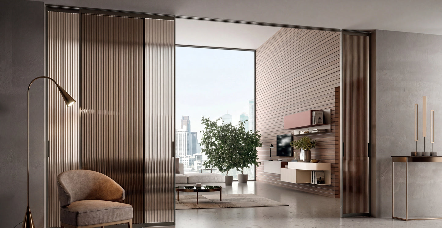 Portals Sliding Door Portal with Recessed Ceiling Track P624