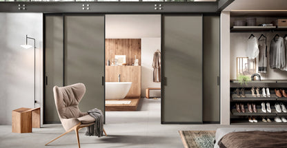 Portal With Lacquered Sliding Doors With Ceiling Rails P626