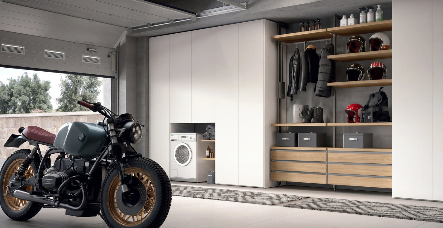 Cabin With Masts Virgo Walk-In Closet Between Two Hinged Wardrobes V326