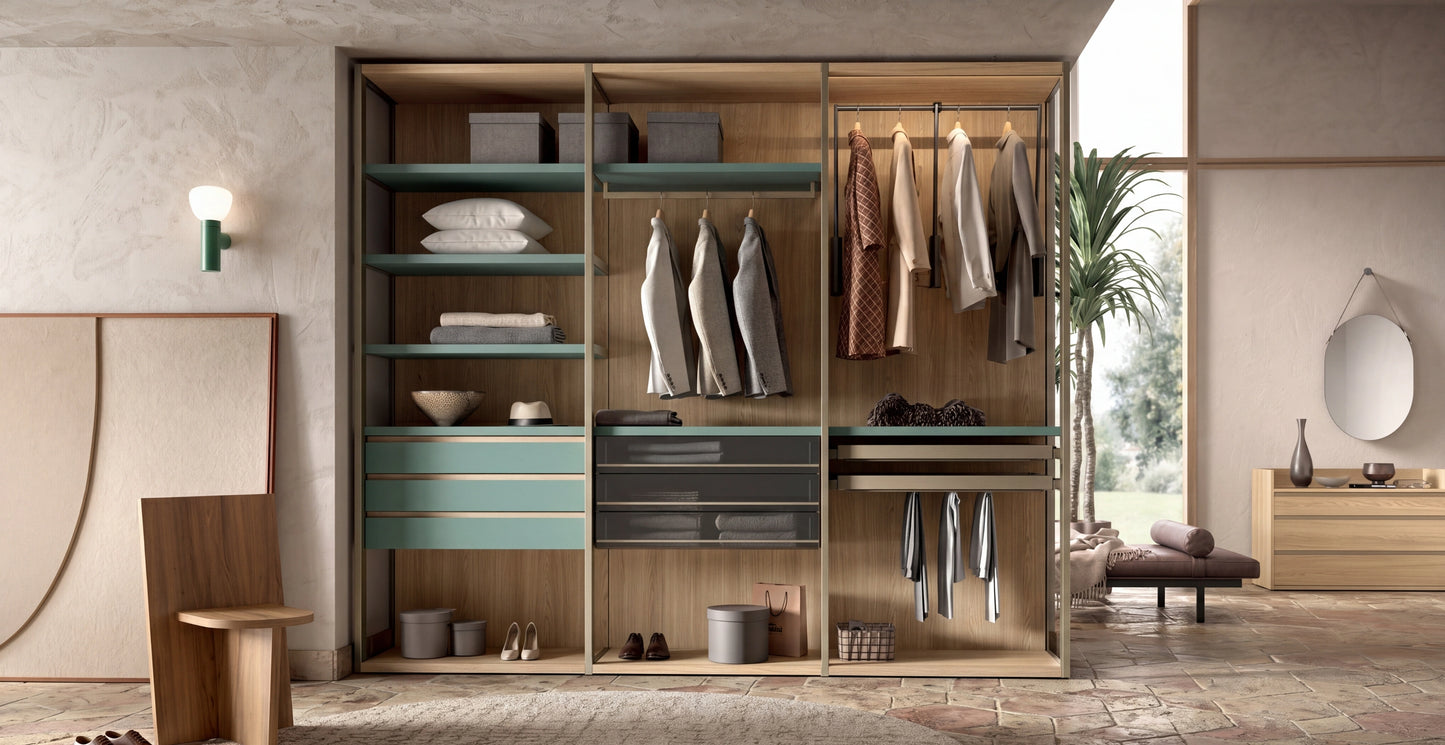 Shoulder Cabins Antares Walk-in Closet with Island A123