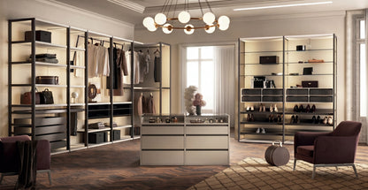 Shoulder Cabins Antares Walk-in Closet with Central Island A124