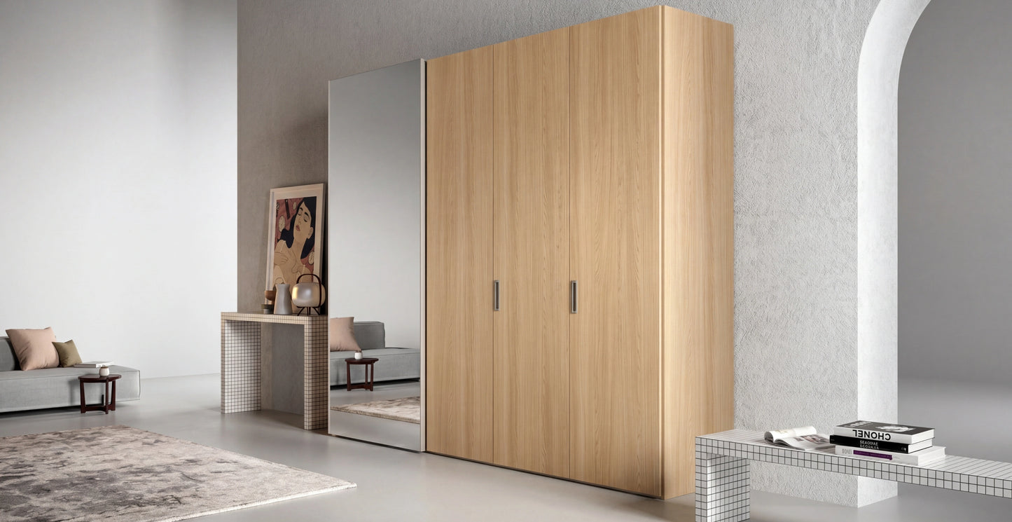 Combi Wardrobe, Libeccio Hinged Doors and Levante Sliding Doors C257