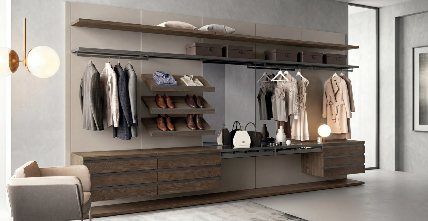 Rack Cabins Gemini Linear Walk-in Closet G222