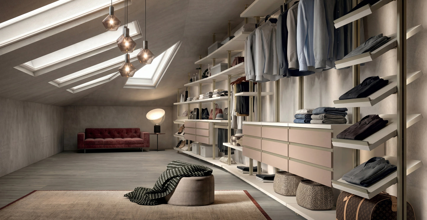 Cabin With Masts Virgo Corner Attic Walk-In Closet V323