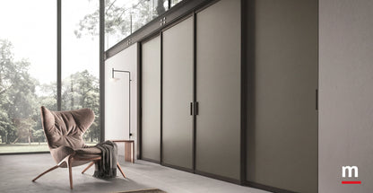 Portal With Lacquered Sliding Doors With Ceiling Rails P626