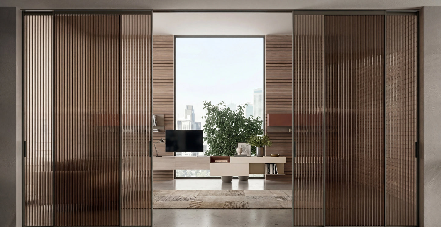 Portals Sliding Door Portal with Recessed Ceiling Track P624