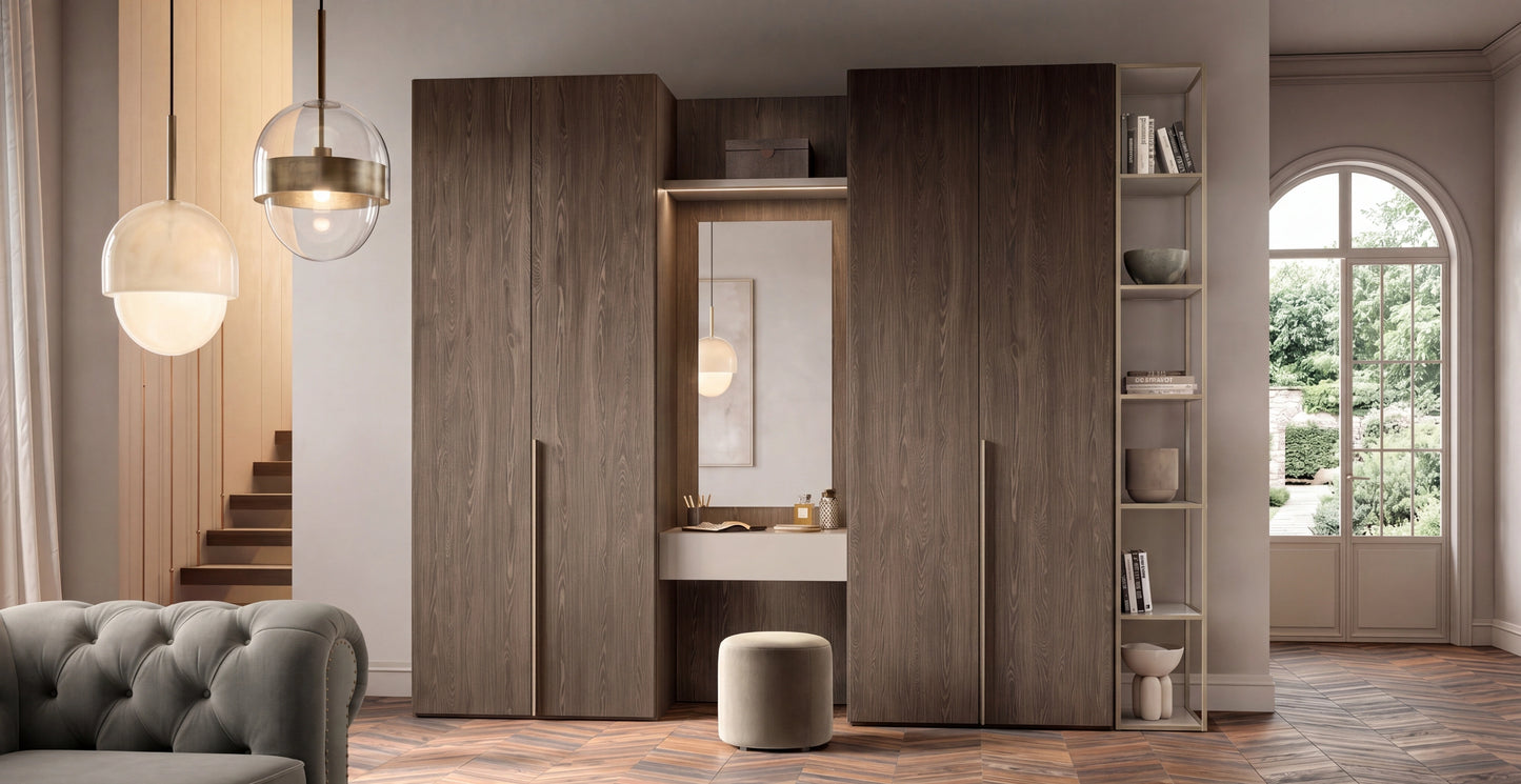 Utility Wardrobe with Hinged Doors Libeccio U451