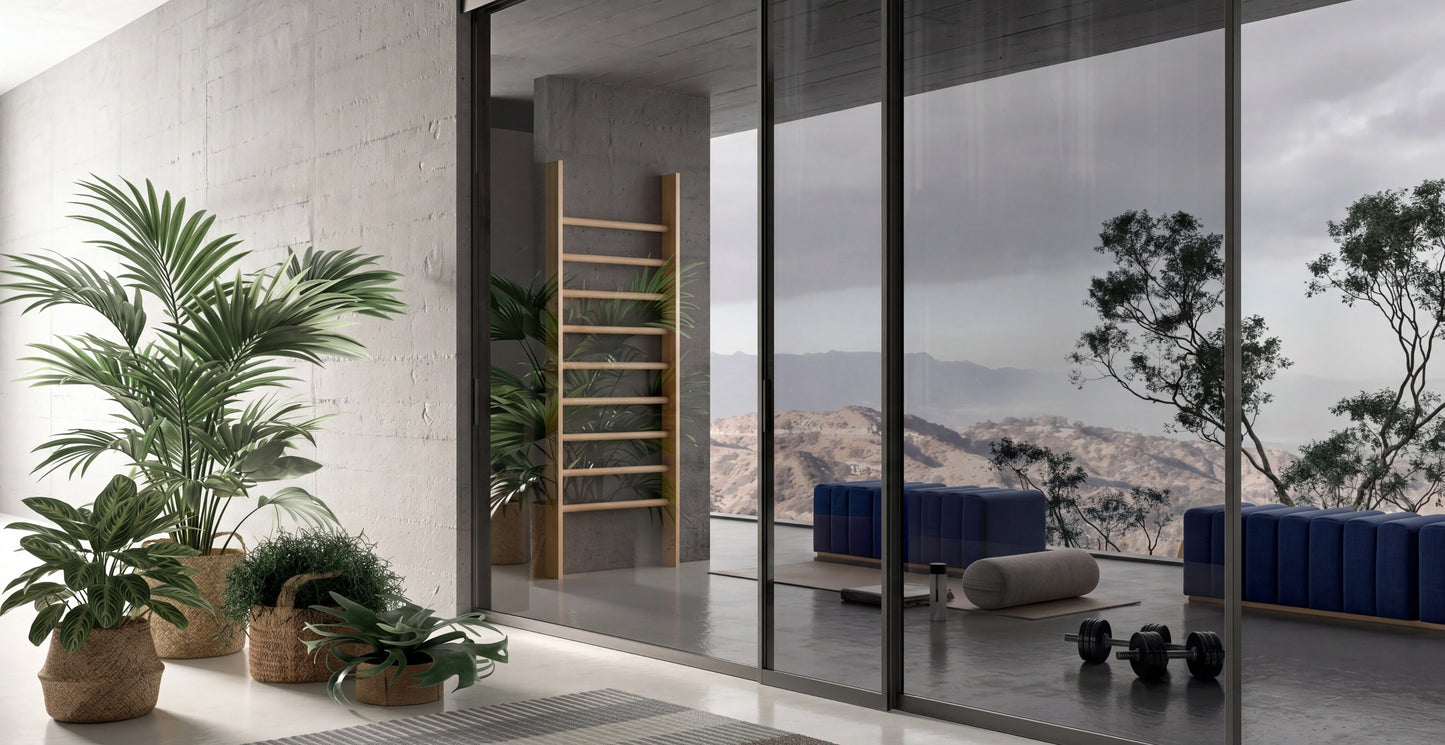 Portals Sliding Portal With 3 Glass Doors P621