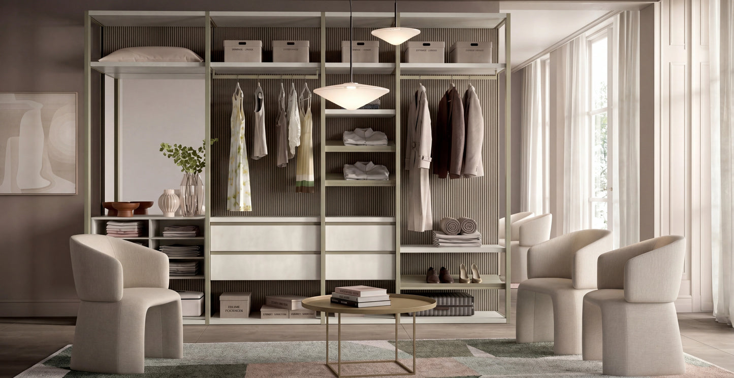 Shoulder Cabins Antares Linear Walk-in Closet A121