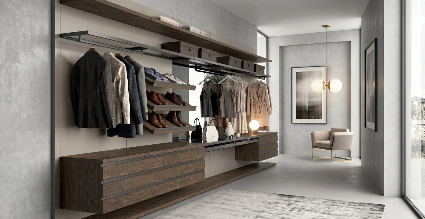 Rack Cabins Gemini Linear Walk-in Closet G222