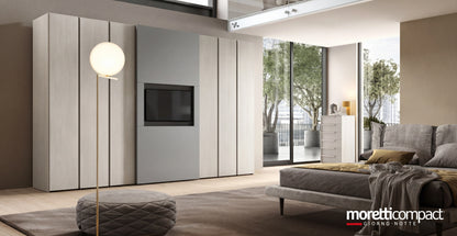Combi Wardrobe, Bora Hinged Doors and Brunale TV Sliding Doors C252