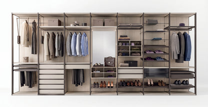 Shoulder Cabins Antares Walk-in Closet Glass Hinged Doors A125