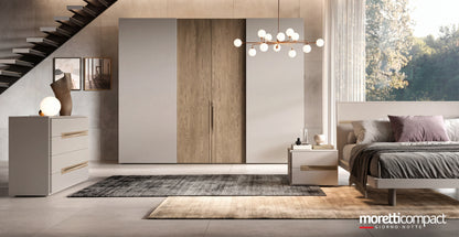 Combi Wardrobe, Libeccio Hinged Doors and Libeccio Sliding Doors C256