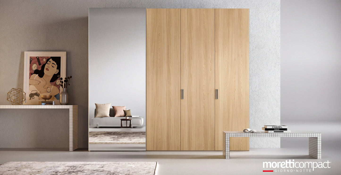 Combi Wardrobe, Libeccio Hinged Doors and Levante Sliding Doors C257