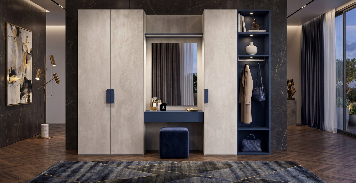 Utility Wardrobe with Hinged Doors Libeccio U453