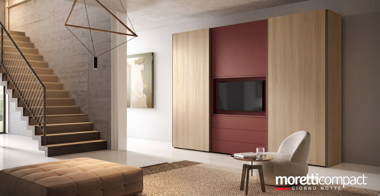 Combi Wardrobe, Libeccio Hinged Doors and Bora Sliding Doors C251