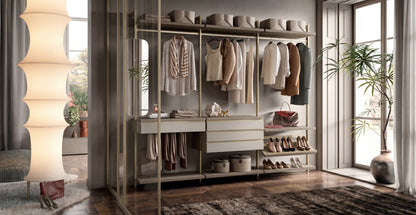 Cabin With Masts Virgo Linear Walk-In Closet V321
