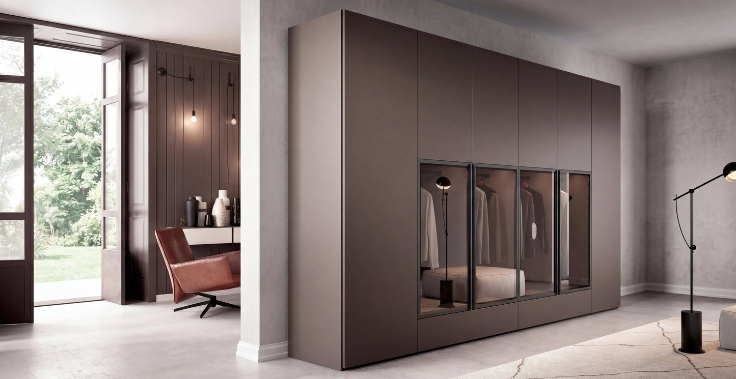 Libeccio and Foehn Wardrobe with Hinged Doors B372
