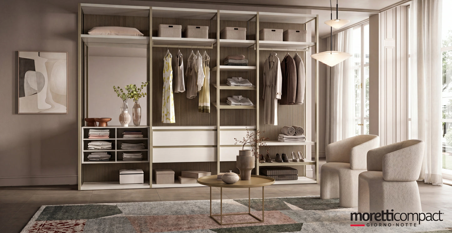 Shoulder Cabins Antares Linear Walk-in Closet A121