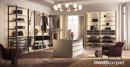 Shoulder Cabins Antares Walk-in Closet with Central Island A124