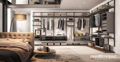 Wall Mounted Cabins Orion Corner Walk-In Closet O423