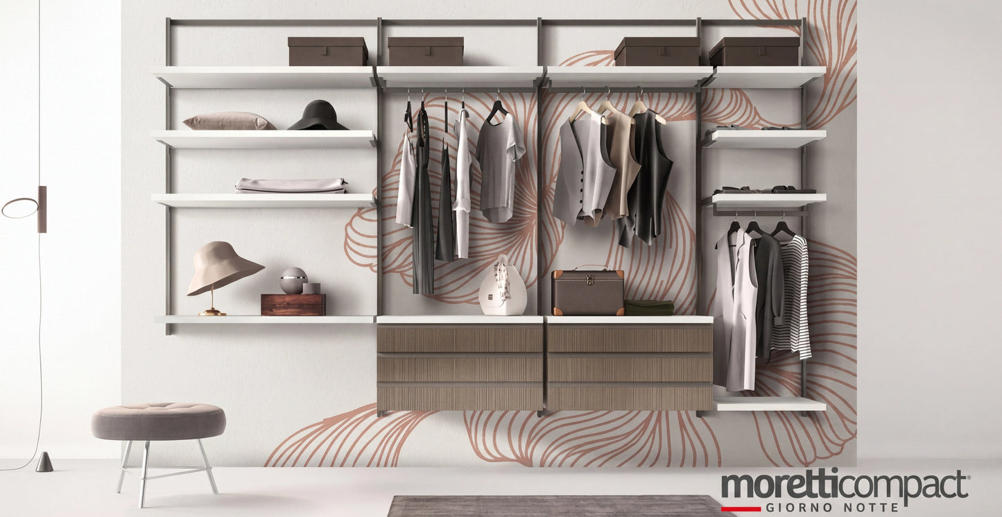 Wall Mounted Cabins Walk-In Wardrobe Orion Linear O422
