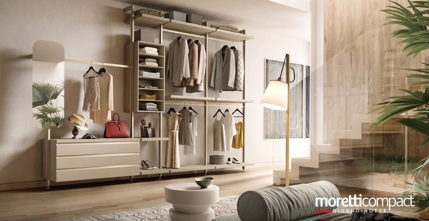 Cabin With Masts Virgo Linear Walk-In Closet V324