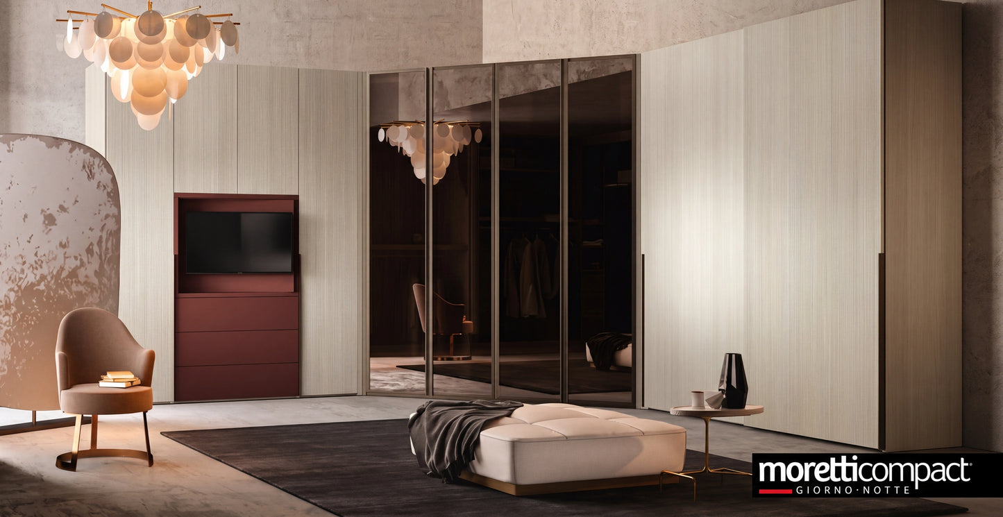 Portal With "Fittings" For Corner Closure With Folding Doors P628