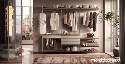 Cabin With Masts Virgo Linear Walk-In Closet V321