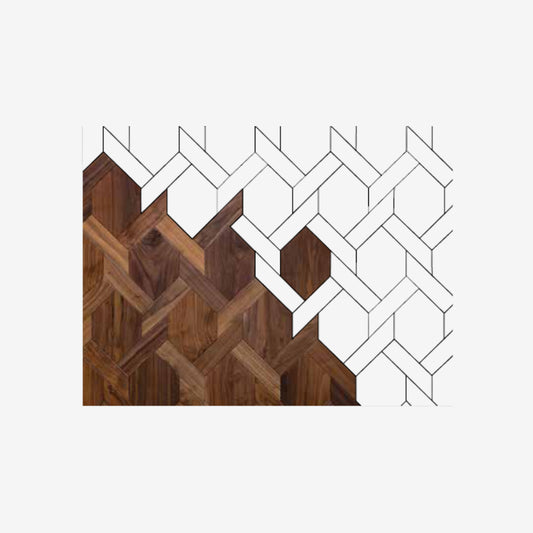 Mansion Weave Designer Wooden Flooring 14x262x389mm