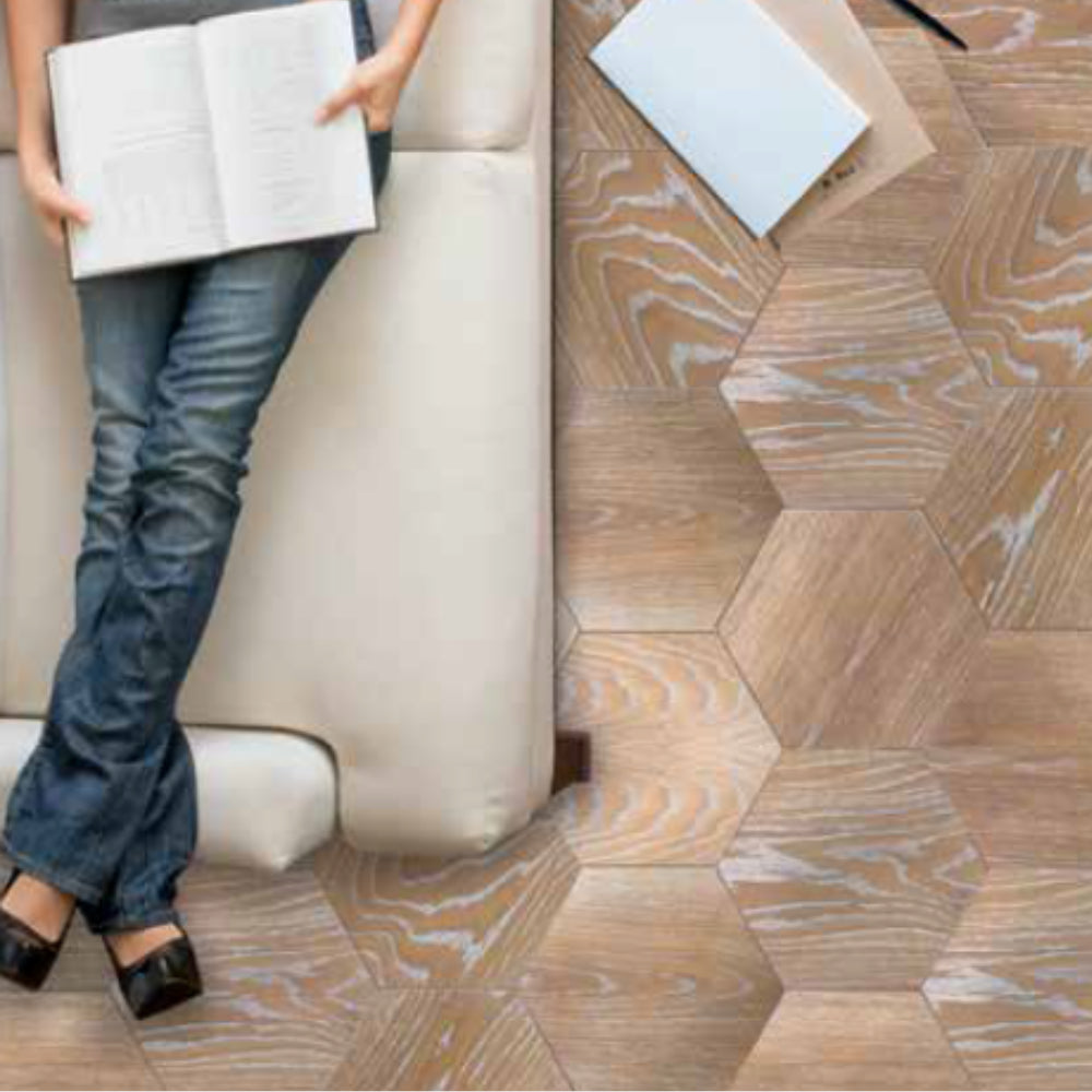 Monmartre Whitewashed Oak Designer Wooden Flooring 14x230x200mm