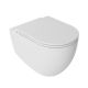 Isvea Infinity Wall Hung WC With Soft Close Seat Cover Set of 2 Matt White