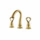 ELVIS P224 3holes basin mixer with C21041ZR click pop up waste gold 18485PV3ZR