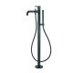 Webert ELIO Single lever floor bath mixer with flexible hose. handshower matt black EL851101560
