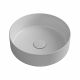 Isvea INFINITY washbasin round 36cm w/o tap hole matte white 10NF65036
